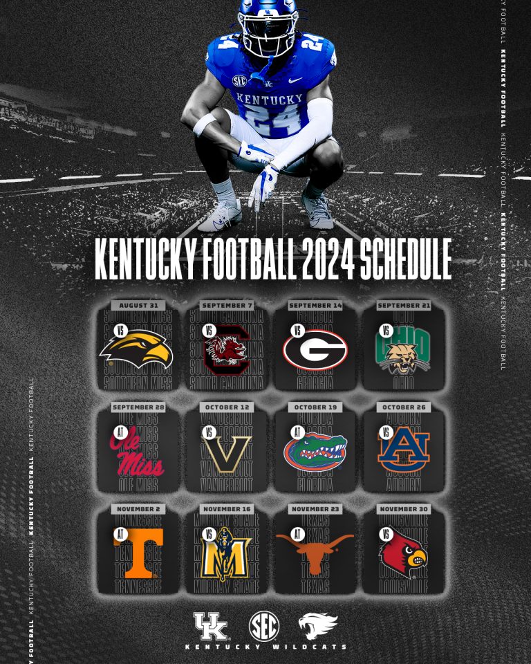 Kentucky Football’s 2024 Schedule Revealed Limestone Sports Network